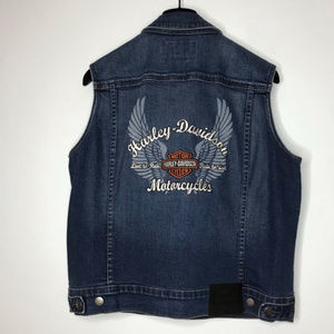 RARE Harley-Davidson Denim Women's Vest